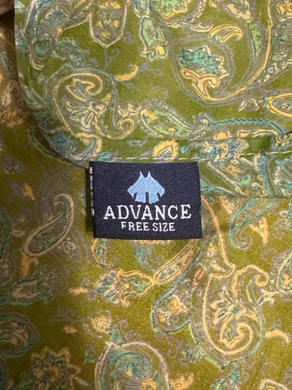 Boho Wrap Skirt in Warm Orange Ikat - Picture 8 of 12